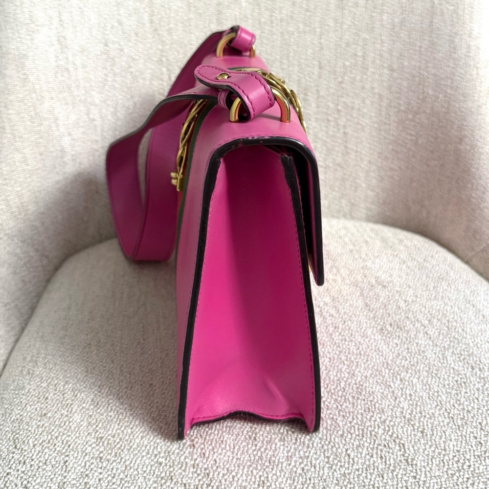 Authentic Gucci Sylvie Leather Shoulder Bag pink leather - Picture 12 of 16